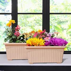 Kuber Industries Marble Jupitar Flower Pot for Home & Gardening|Pack of ...