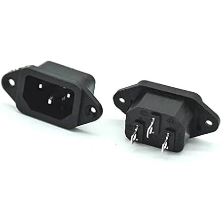 Buy ERH India (Pack of 2) 3 Pin 10A 250V AC Female Socket Male ...