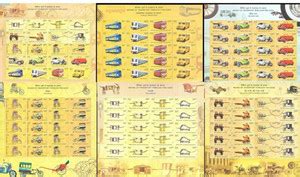 BRTC 2017 Means of Transport Through The Ages Complete Set of 6 MNH ...