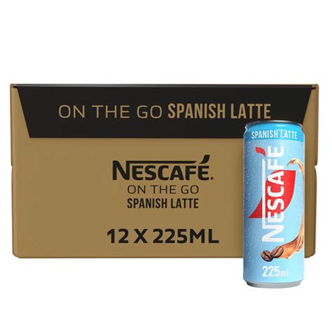 Buy NescafeSpanish Latte Iced Coffee On-the-go 225ml, 12 Cans Online at ...