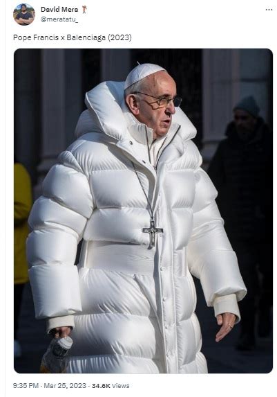 Fact Check: AI-Generated Image Of Pope Francis In ‘Balenciaga Jacket ...