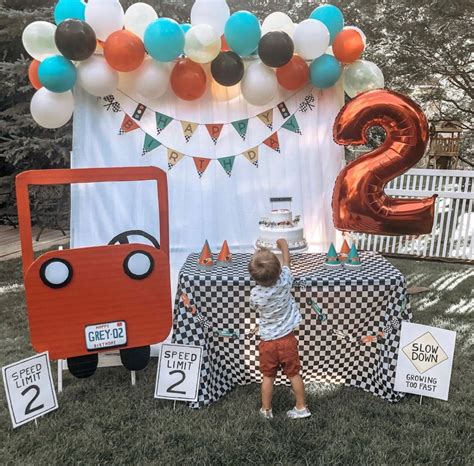2nd Birthday Party For Boys, Second Birthday Ideas, Cars Theme Birthday ...