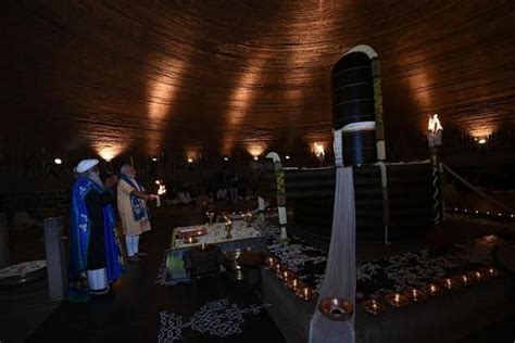 PM Narendra Modi unveils 112-feet-tall statue of Lord Shiva on ...