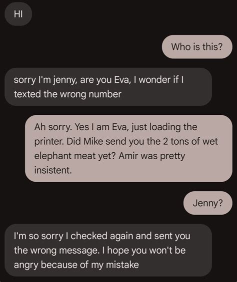 Two tons of wet elephant meat for the kids' soggy treat makes the scam texters... Stop texting ...