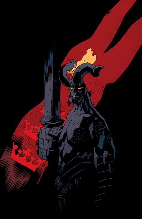 hellboyfansinhell: HELLBOY (through the mirror)Art by Mike Mignola ...