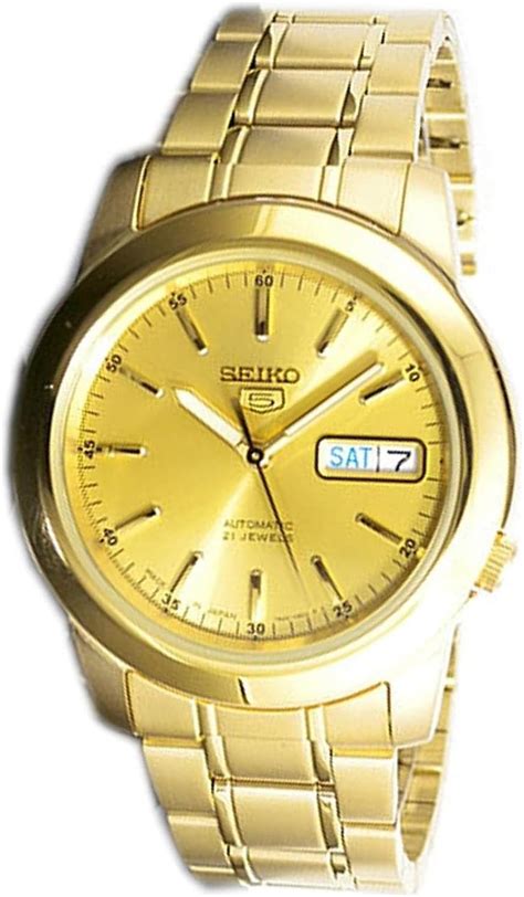 SEIKO 5 Automatic Champagne Dial Men's Watch India | Ubuy
