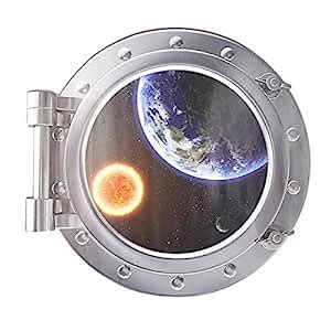 Buy Huaihua Wonderful 3D Space Capsule Removable PVC Waterproof Decal ...