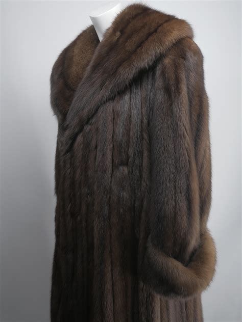 Floor Length Brown Sable Fur Coat at 1stDibs | floor length fur coat ...