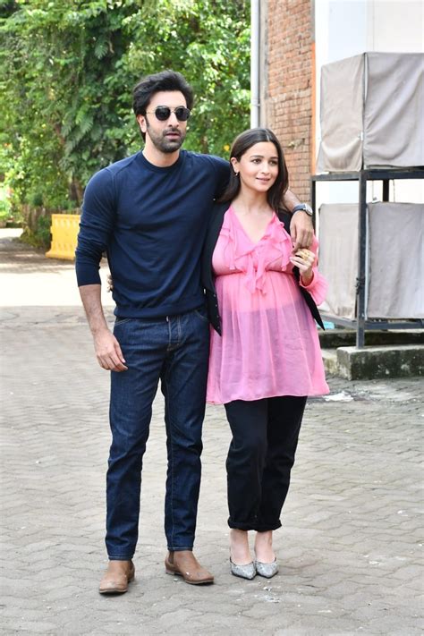 Alia Bhatt flaunts baby bump in sheer top as she poses with hubby ...