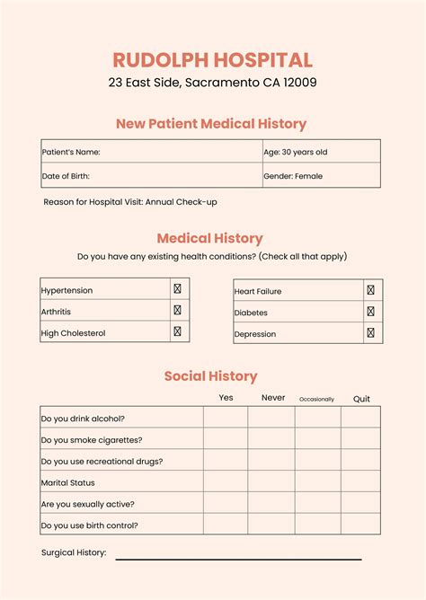 Free Medical Chart Templates, Editable and Printable