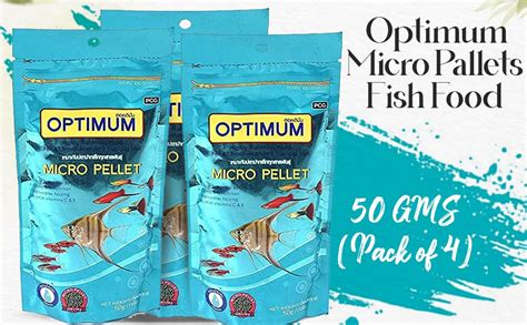 Optimum Micro Pallets Fish Food, 50 GMS (Pack of 4) – Chennai Aqua Studio