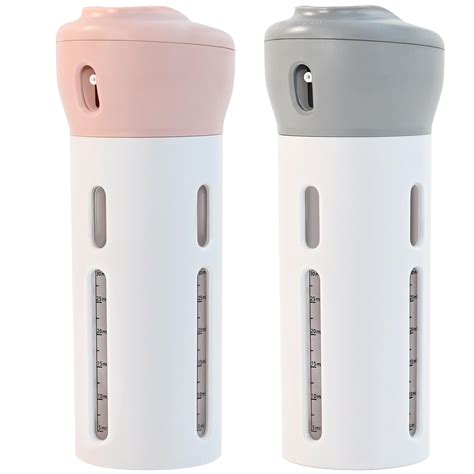 Lirches 4 in 1 Travel Dispenser, 2 Pack Refillable Travel Toiletry ...
