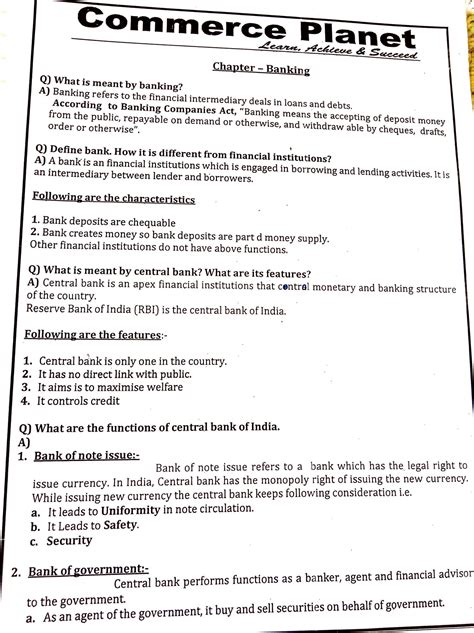 Commercial Banking and Function Class 12th 的图像结果