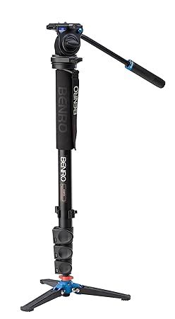 Buy Benro Aluminum 3-Series Flip-Lock Video Monopod Kit w/ 3-Foot ...