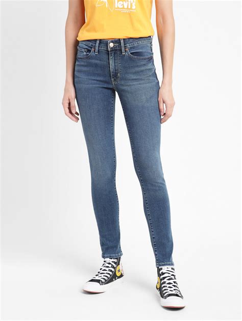 Women's 711 Blue Skinny Fit Mid Rise Jeans – Levis India Store