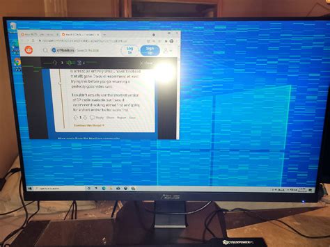 What going on? It has green lines on the monitor : r/ASUS