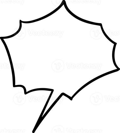 Manga Style Bubble Speech Element 49992808 PNG