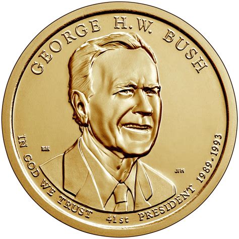 1 dollar coin - George H.W. Bush | USA 2020