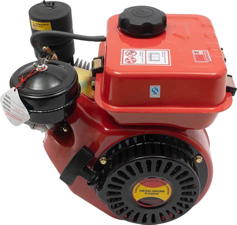 Amazon.com : DKSLALALI Diesel Engine, 3HP 196CC 4-Stroke Go Kart Diesel Engine Recoil Hand Start ...