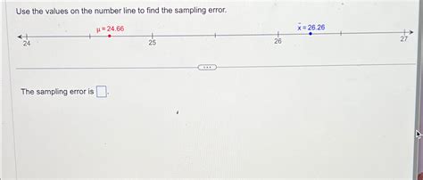 Image result for Sampling Error Number Line