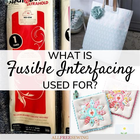 What Is Fusible Interfacing Used For? | AllFreeSewing.com