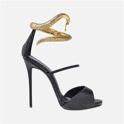Shoe of the Day | Giuseppe Zanotti Nirvana Ankle Strap Snake Heel ...