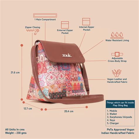 Shop ZOUK Kutch Gamthi Flap Sling Bag X PALMONAS Hearts All Over Bracelet