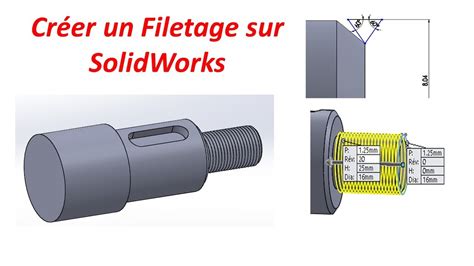 Image result for SolidWorks Filetage