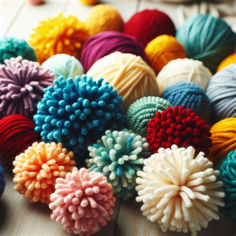 Types of Yarn Pom Poms