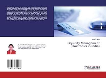 Liquidity Management (Eloctronics in India) : Jalpa Dhaduk: Amazon.in ...