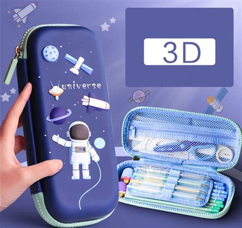 Flipkart.com | Aekko 3D Pencil Case Space Design Embossed Art EVA ...