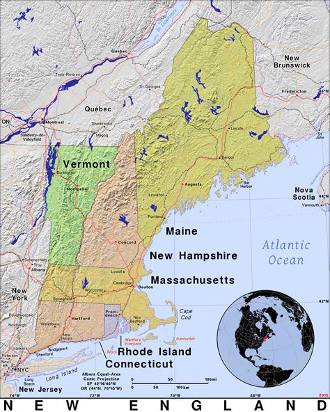 New England · Public domain maps by PAT, the free, open source ...