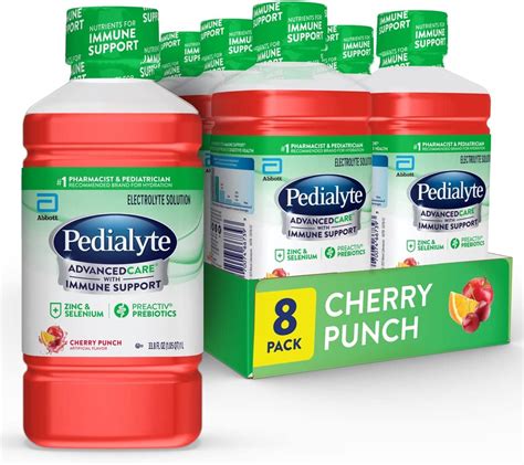 Amazon.com: Pedialyte Advanced Care Electrolyte Solution, 1 Liter, 8 ...