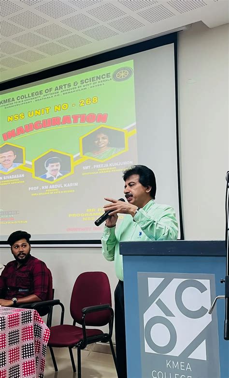 NSS Union Inauguration - KMEA College of Arts and Science