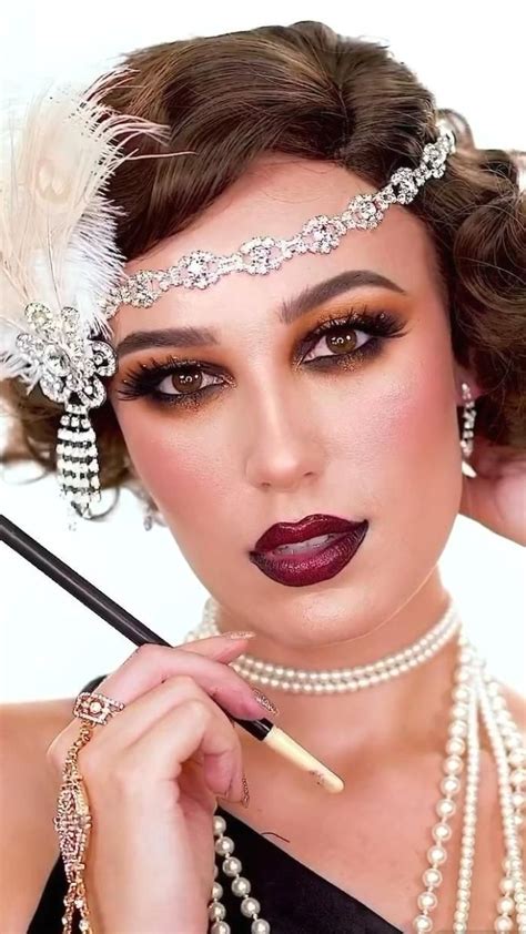 1920s Makeup Tutorial 的图像结果