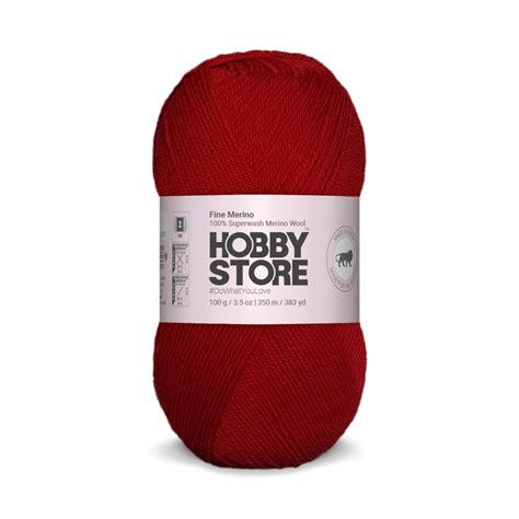 Fine Merino Wool by Hobby Store - Red FM005 – Magic Needles