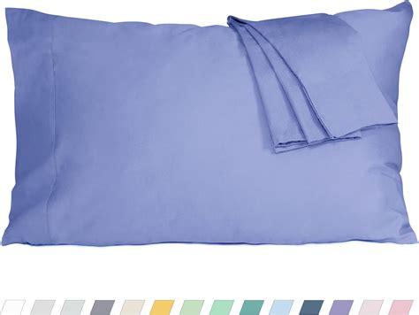 Amazon.com: HOMTEC Pillow Cases, Standard Queen Size Cotton Percale ...