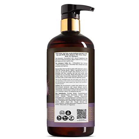 Buy WOW Skin Science Red Onion Black Seed Oil Shampoo Online in India ...