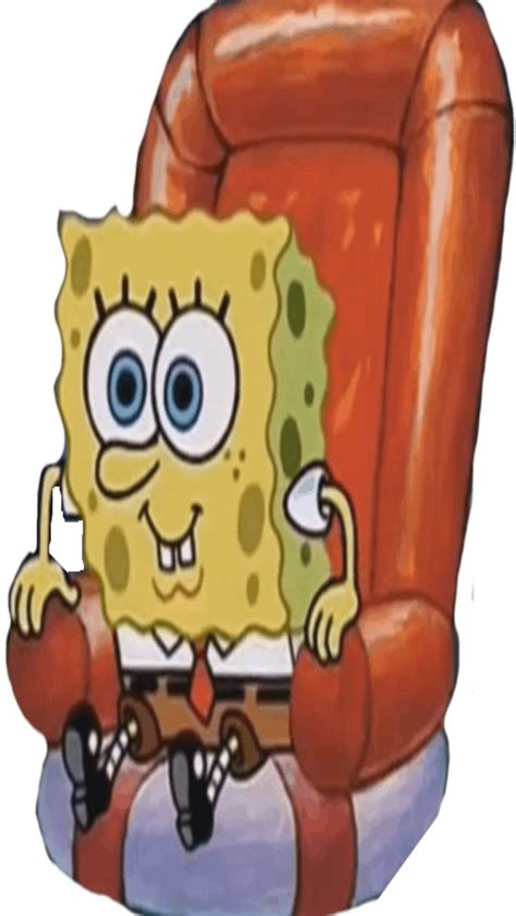 SpongeBob sitting in couch transparent by harounisbackbaby on DeviantArt