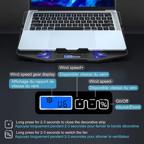 TopMate C5 12-15.6 inch Gaming Laptop Cooler Cooling India | Ubuy