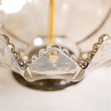 Glass 2 Tier Decorative Stand With Metal Holder Online - Premium Cake ...