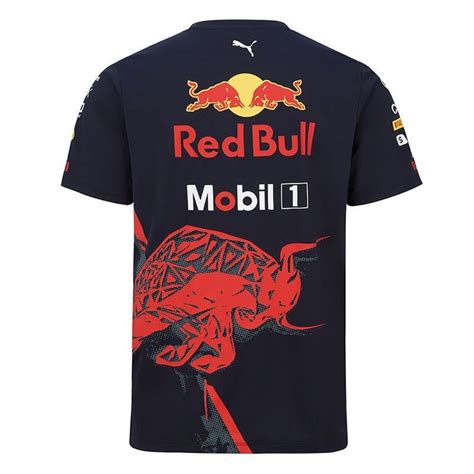 Red Bull Racing Men's Team T-Shirt | Navy | 2022 in 2022 | Red bull ...