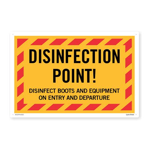 Disinfection Point Sign