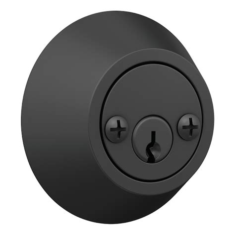 Home Front by Schlage Matte Black Double Cylinder Deadbolt UD62 V 622 ...