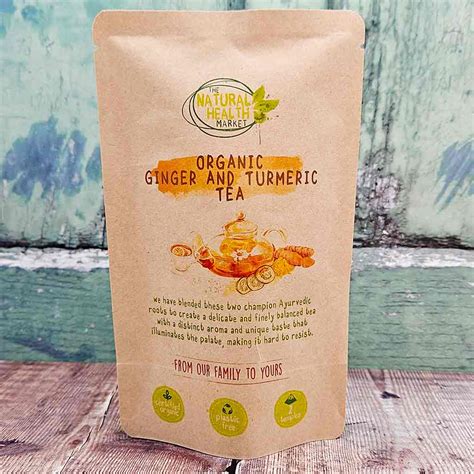 Organic Ginger Turmeric Tea Bags - Well-Being Boosting Blend - The ...
