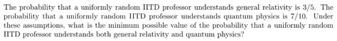 Others: IIT Delhi | MS(R)/PhD Written Test | Sample Question: 15