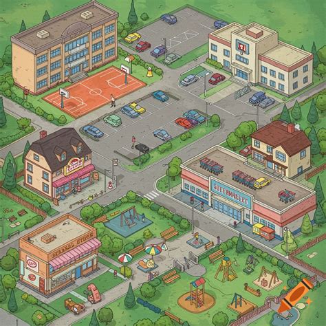 School Map Cartoon 的图像结果