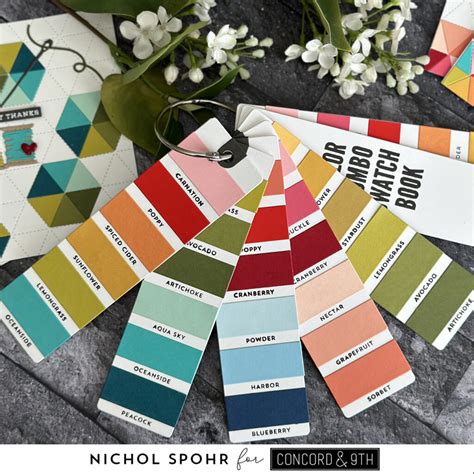 Concord & 9th | Cardstock Color Combo Swatches & Cards – Nichol Spohr LLC