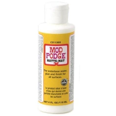 Mod Podge Mat Glue and Sealer Bottle (118ml) - Starbox