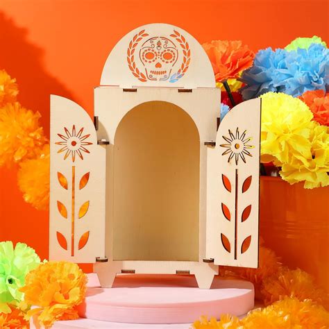 Soaoo Dia De Los Muertos Ofrenda Shadow Box, Wooden India | Ubuy